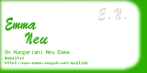 emma neu business card